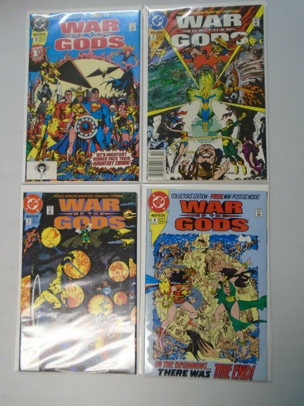 War of the Gods set #1-4 8.0 VF No poster in #2+3 (1991)