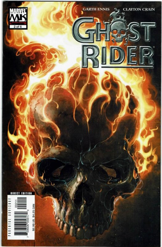 Ghost Rider #1,2,3,4,5,6 (2005) Garth Ennis/Clayton Crain Full Set NM