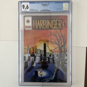 Harbinger #7 Valiant CGC 9.6 WHITE Pages Jim Shooter story Lapham & Mayo art