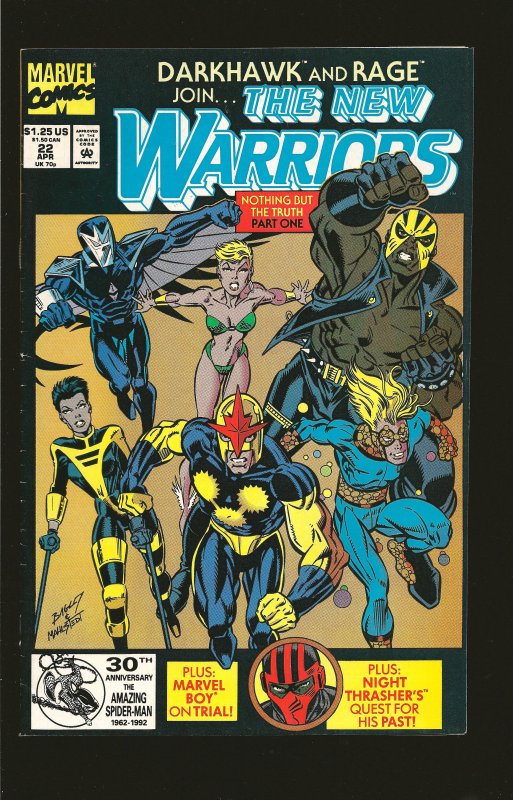 Marvel Comics The New Warriors Vol 1 #22 April (1992)