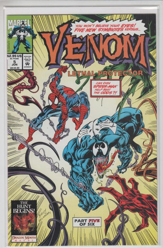 VENOM LETHAL PROTECTOR 6 Issue Mini Complete Spider-man VF/NM-