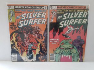 SILVER SURFER: FANTASY MASTER PIECES #3 AND #6 1ST MEPHISTO - FREE SHIPPING