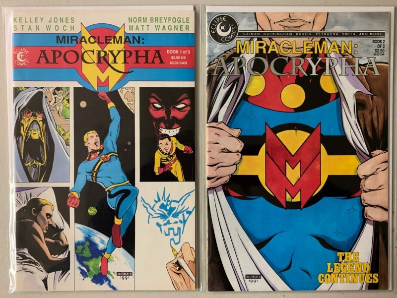 Miracleman Apocrypha lot #1-2 Eclipse 2 different books (8.0 VF) (1991 to 1992)