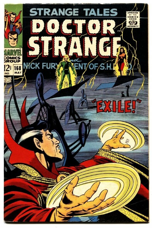 STRANGE TALES #168-comic book DR. STRANGE-NICK FURY-STERANKO ART vf-