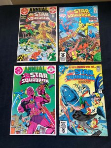 ALL-STAR SQAUDRON 4PC #33,1,2,2(7.0) STARMAN,CRISIS,WORLD WAR 2 (1981-1985)