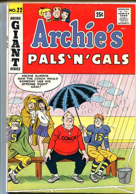 Archie's Pals 'n' Gals #22 1962-MLJ-Betty-Veronica-Giant issue-VG/FN