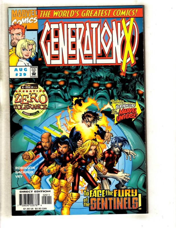 Lot Of 8 Generation X Marvel Comic Books # 24 25 26 27 28 29 30 31 X-Men JD5