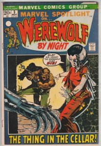 Marvel Spotlight on Werewolf by Night #3 (May-72) FN/VF+ Mid-High-Grade Werewolf