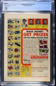 Conan The Barbarian #15 1972 Marvel Comics 8.5 VF+ CGC Graded Key 2nd App Elric