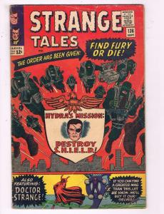 Strange Tales # 136 VG Marvel Silver Age Comic Book Dr. Strange Human Torch BN4