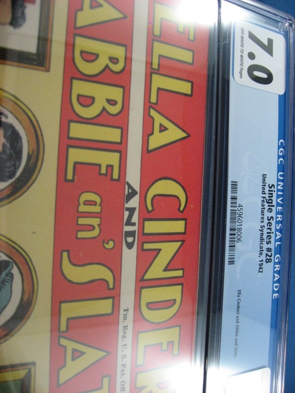 SINGLE SERIES 28 CGC 7.0 ELLA CINDERS AND ABBIE N SLATS 1942 UNITED FEATURES