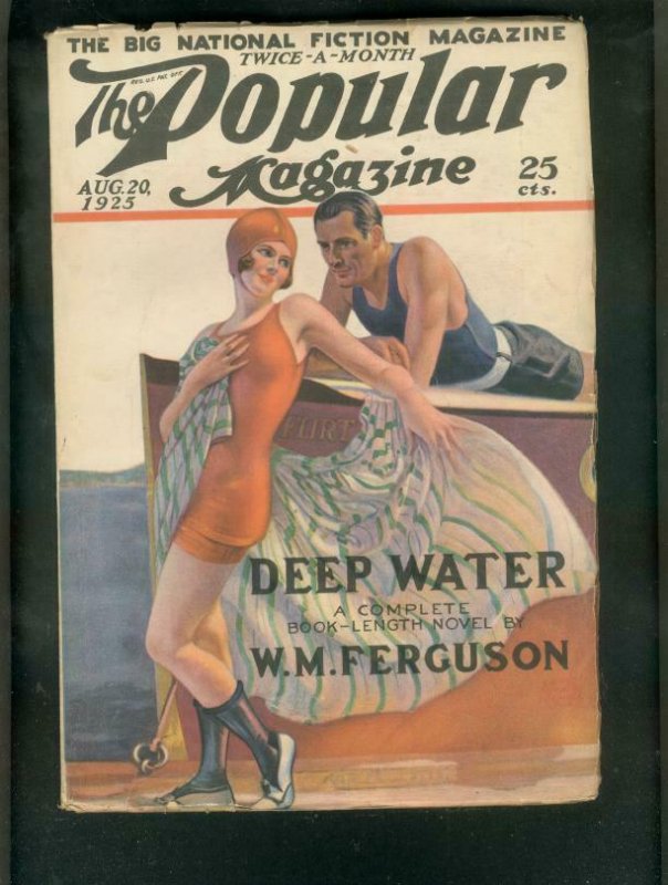 POPULAR MAGAZINE PULP-8/20/25-BATHING SUIT COVER- VG