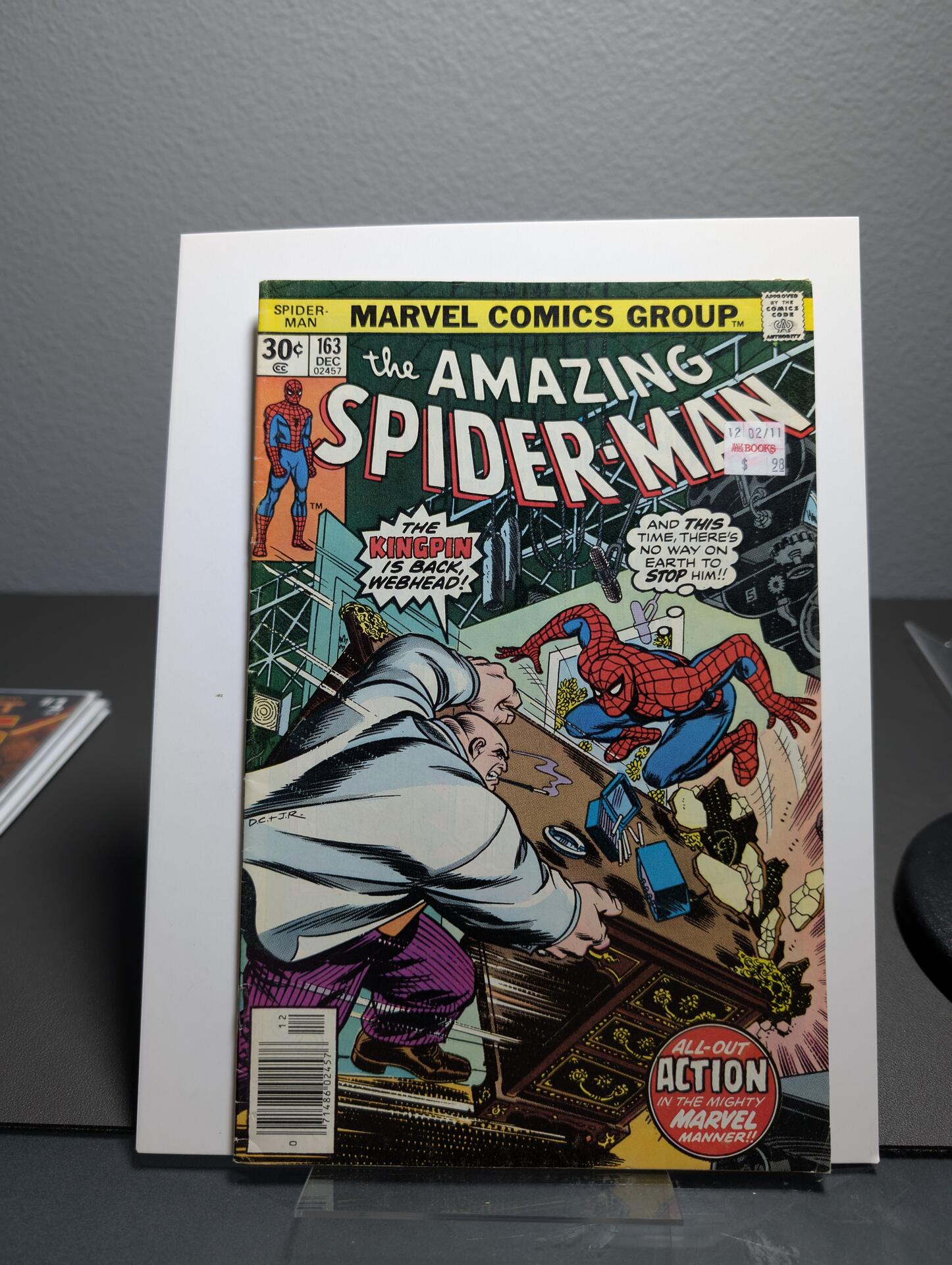 The Amazing SpiderMan 163 (1976) SpiderMan Comic Books Bronze