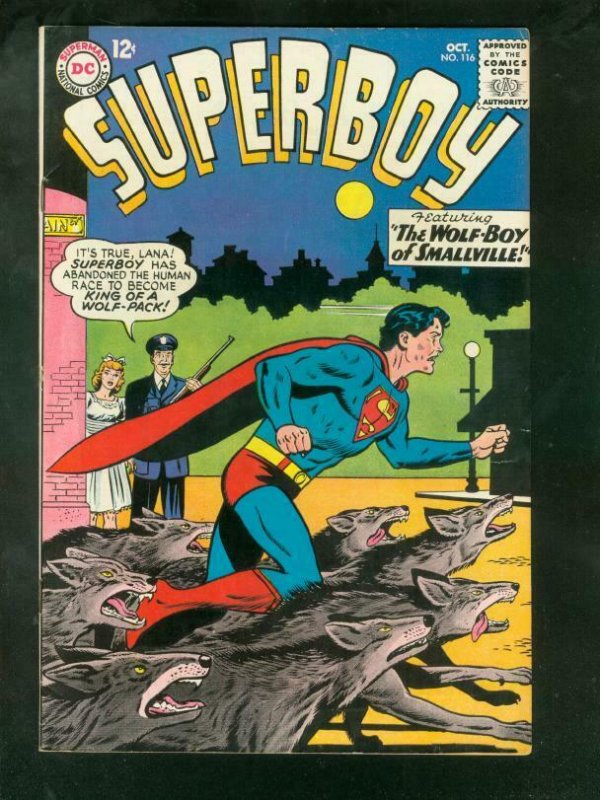 SUPERBOY #116 1964-DC COMICS-WOLF BOY OF SMALLVILLE--HG VF