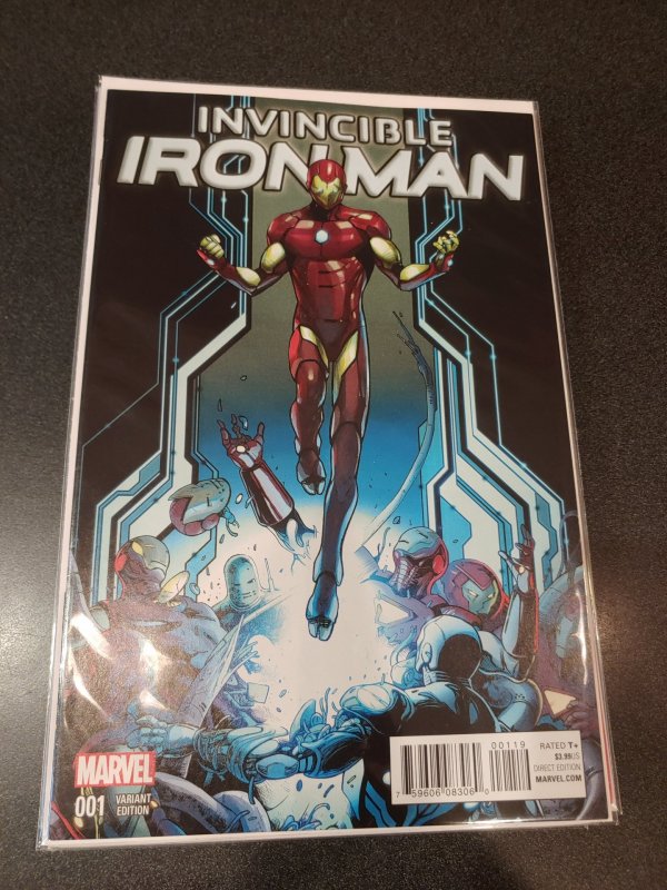 Invincible Iron MAN #1~Attack Down Variant~Marvel Comics Book | Comic ...