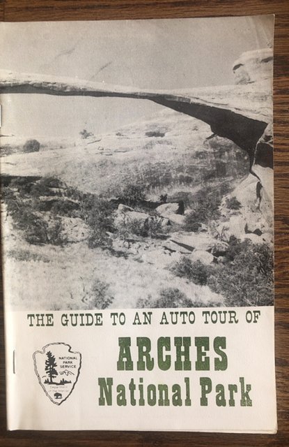 The guide to another tour of Arches national Park Utah booklet