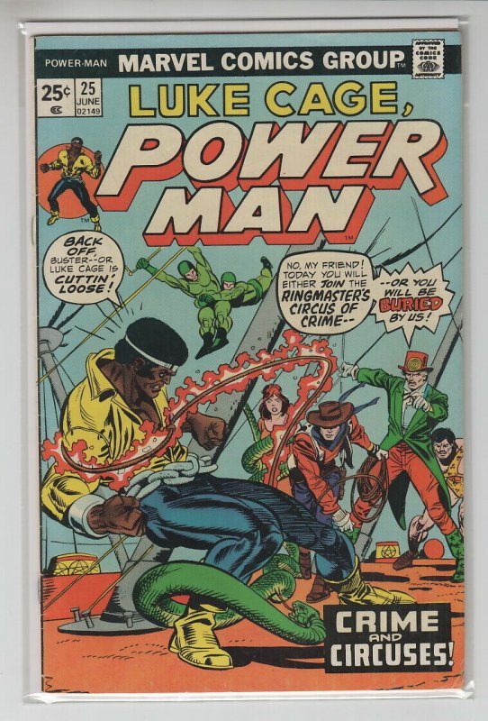 POWER MAN (1974 MARVEL) #25 VG/FN A98651