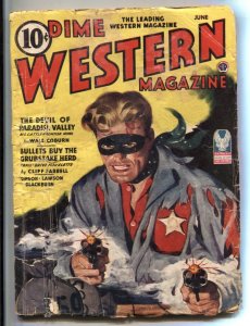 Dime Western Pulp June 1944 Walt Coburn Devil Of Paradise Valley