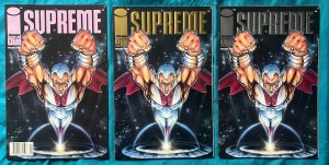 Supreme LOT #1 - Gold, Silver and Newsstand Variant Editions. (8.5/9.0) 1992