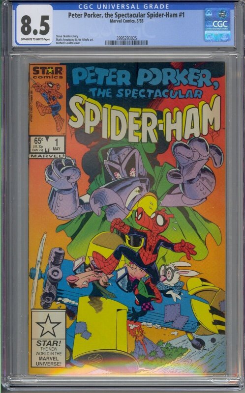 PETER PORKER, THE SPECTACULAR SPIDER-HAM #1 CGC 8.5 3025 