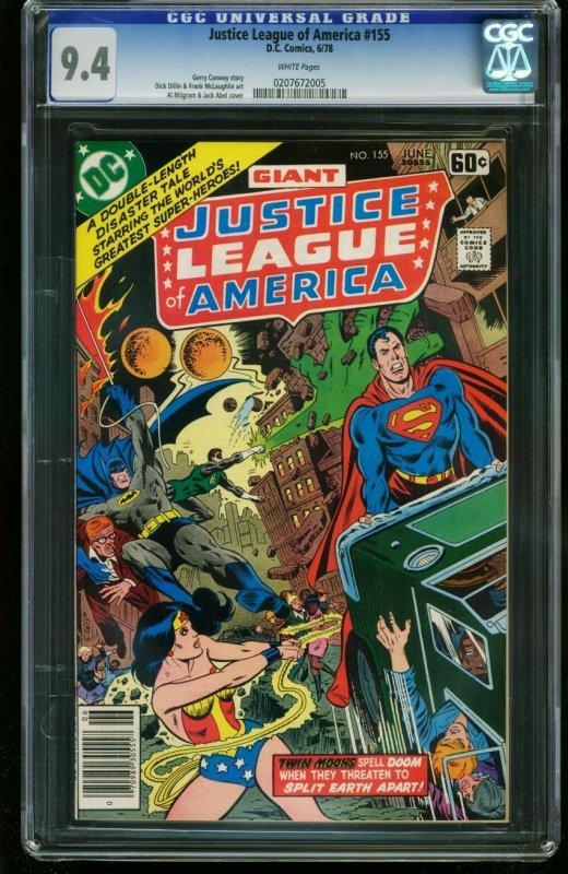 Justice League of America--#155--1978--COMIC BOOK--DC--9.4