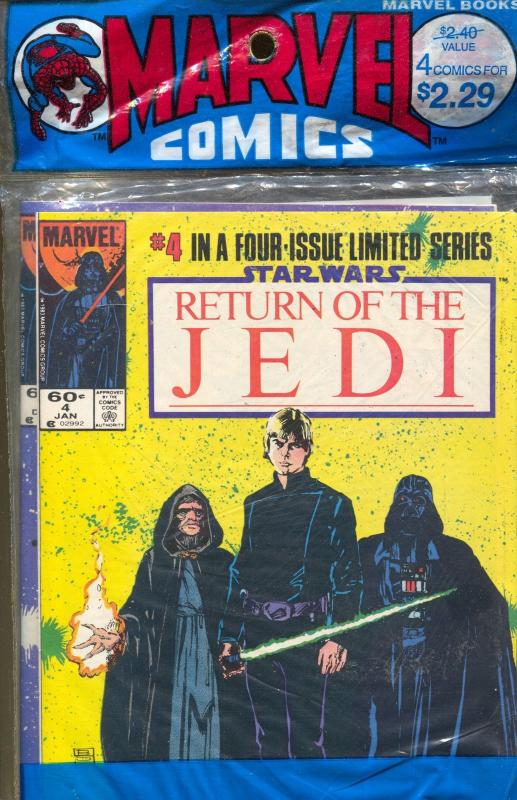 Star Wars Return of The Jedi-Marvel-Al Williamson-sealed 4-Pack-NM