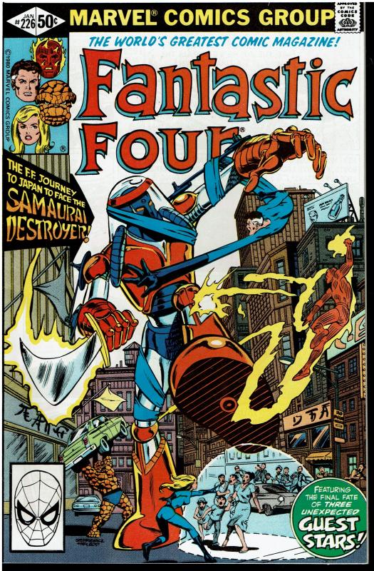 Fantastic Four #226, 9.0 or Better*KEY* 1st Samurai Destroyer (misspelled cover)