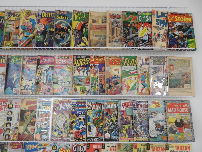 Huge Lot 140+ Low Grade Comics W/ Adventure Comics, Tarzan, +More! See desc