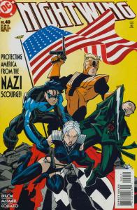 Nightwing #40 VF/NM ; DC | Chuck Dixon American Flag