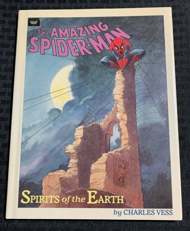 1990 SPIDER-MAN Spirits of the Earth Charles Vess HC/DJ 1st Marvel / Fisherman