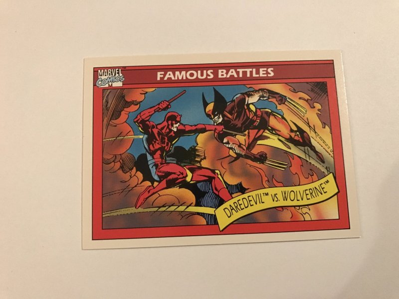 DAREDEVIL VS. WOLVERINE #109 : 1990 Marvel Universe Series 1 card, NM/M