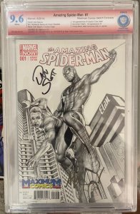 The Amazing Spider-Man vol. 3 #1 Maximum Sketch SIGNED by Dan Slott Adi Granov
