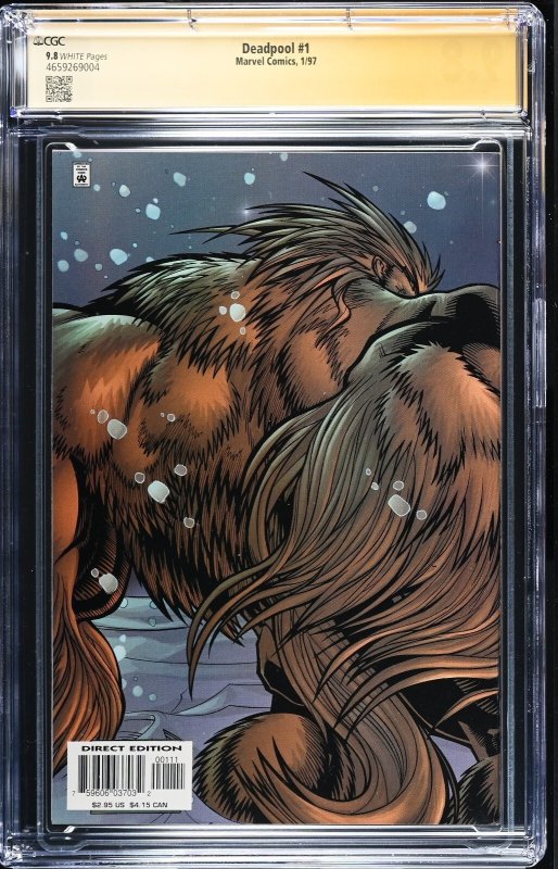 Deadpool (1997) # 1 (CGC 9.8 SS) Signed Fabian Nicieza * Rob Lifeld * Marvel