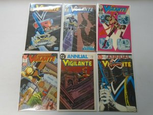 Vigilante comic lot from #1-49 +2 annuals 47 different average 8.5 VF+ (1983-88)