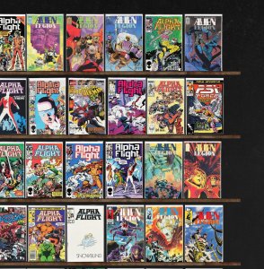 Huge Lot 150+ Comics with Alpha Flight, Alien Legion, Vigilante & More!