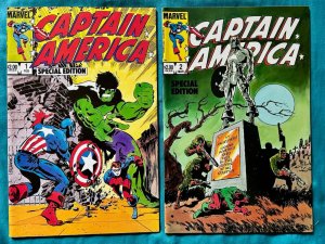 Captain America: Special Edition LOT #1-2- Jim Steranko Art. (7.5/8.0) 1984