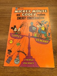 Mickey Mouse & Goofy Explore Energy Conservation Comic Book Walt Disney 7 J408