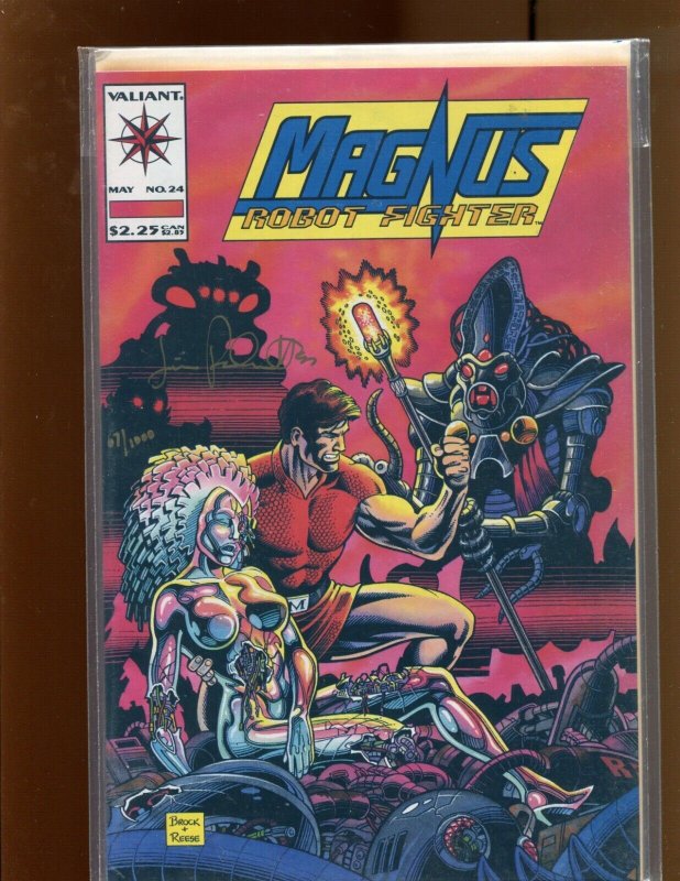 Magnus Robot Fighter #24 - NINE PIECE DUTCH/SIGNED BY PATMATTI! (9.0/9.2) 1993