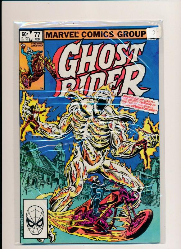 Marvel Comics LOT OF 5- GHOST RIDER #74-78 1982  FINE/VERY FINE (PF467) 