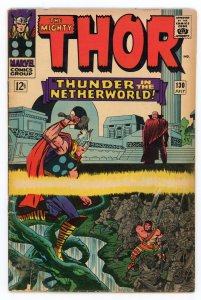 Thor #130 (1966 v1) Stan Lee Jack Kirby Hercules 1st Cerberus VG