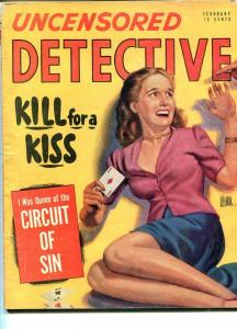 Uncensored Detective Magazine February 1948- Demon in the Cellar- True Crime