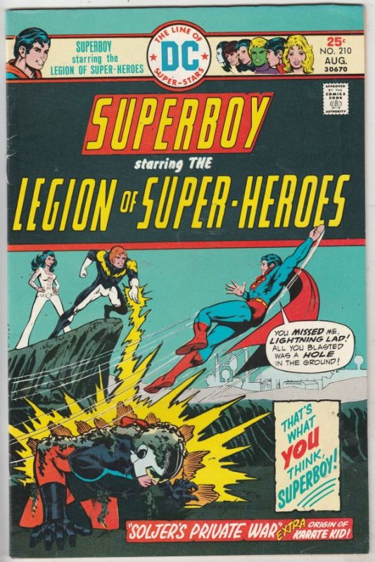 Superboy #210 (Aug-75) VF/NM High-Grade Superboy, Legion of Super-Heroes