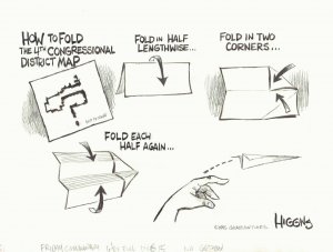 How to Fold the 4th Congressional District Chicago Sun-Times art Jack Higgins