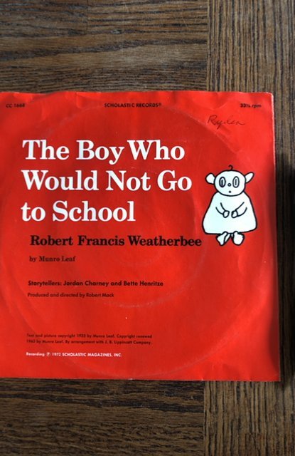 The boy who would not go to school, scholastic 45 record