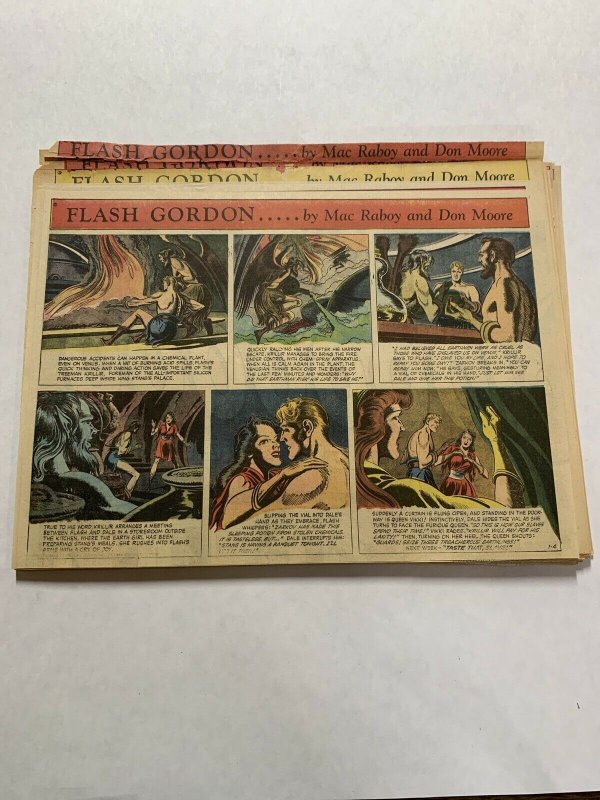 Flash Gordon Complete Year 1953 Tabloid Size Color Newspaper Sundays