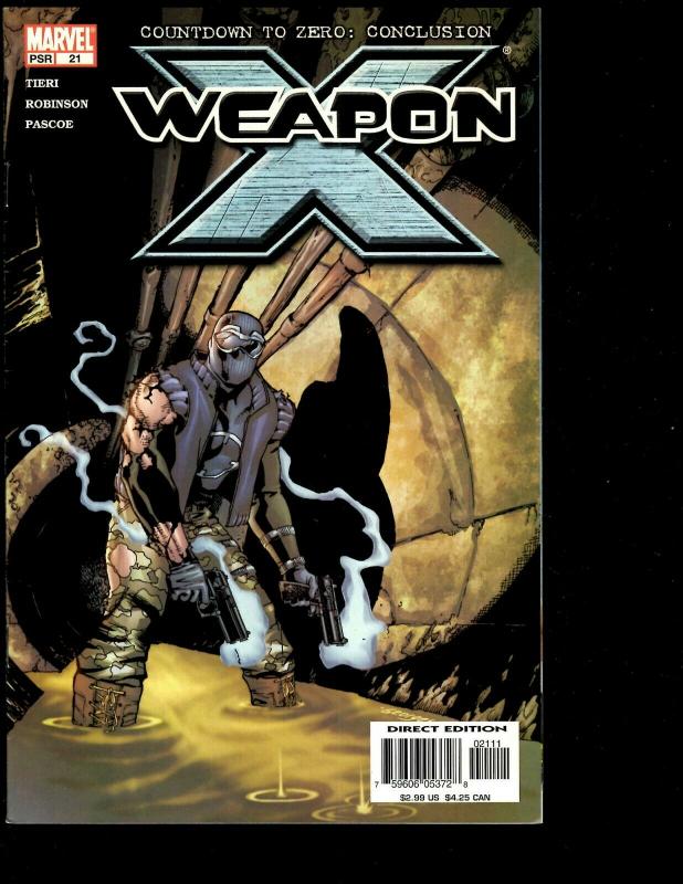 Lot Of 10 Comics Weapon X # 13 14 15 16 17 18 19 20 21 22 EK7