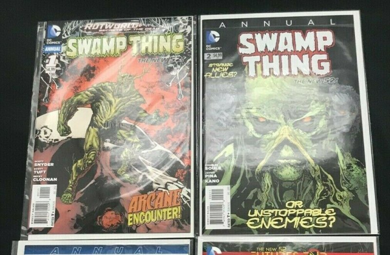 SWAMP THING 4PC LOT (VF/NM) ANNUAL!! FUTURE'S END!! 2012-14