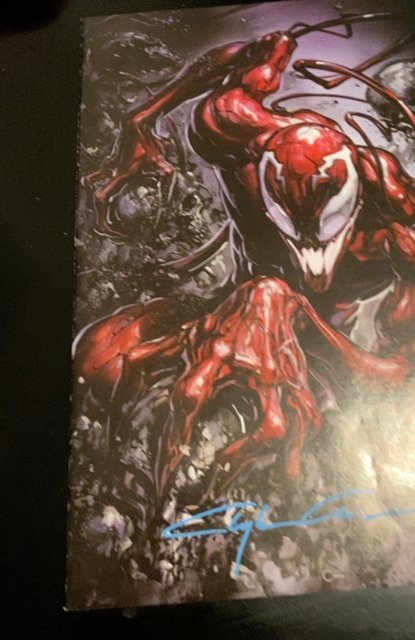 Web of venom - Funeral pyre Clayton crane virgin signed by Crain with coa