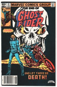 Ghost Rider #81 (1983) Final issue!