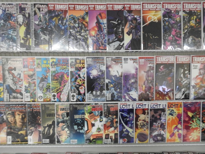 Huge Lot of 140+ Comics W/ ALL TRANSFORMERS!!! Avg. VF Condition!